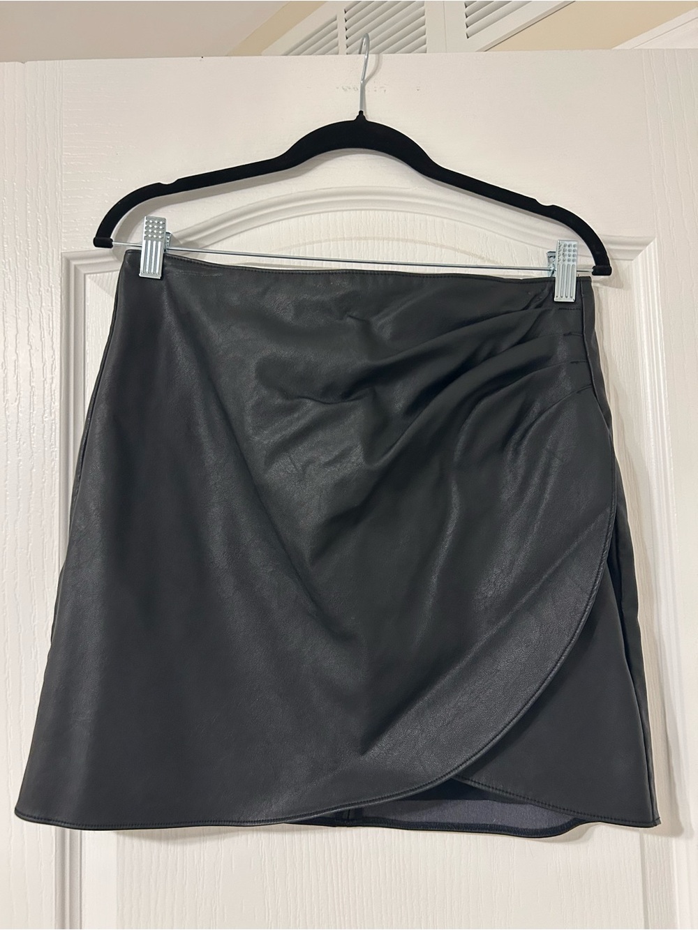 Abercrombie and Fitch Medium Black Leather Skirt